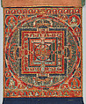 Mandala of Manjuvajra, Tantric Form of the Bodhisattva Manjushri, Distemper on cloth, Tibet