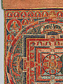Mandala of Manjuvajra, Tantric Form of the Bodhisattva Manjushri, Distemper on cloth, Tibet