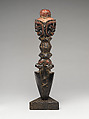 Ritual Dagger (Phurba) and Stand, Ebony with polychrome, Tibet