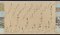 Illustrated Handscrolls of The Tale of Genji, Ryūjo (Tatsujo) (Japanese, active late 16th century), Five handscrolls; ink and color on paper (illustrations); ink on paper (texts), Japan