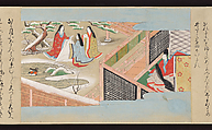 Illustrated Handscrolls of The Tale of Genji, Ryūjo (Tatsujo) (Japanese, active late 16th century), Five handscrolls; ink and color on paper (illustrations); ink on paper (texts), Japan