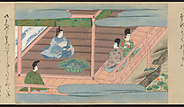 Illustrated Handscrolls of The Tale of Genji, Ryūjo (Tatsujo) (Japanese, active late 16th century), Five handscrolls; ink and color on paper (illustrations); ink on paper (texts), Japan