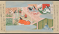 Illustrated Handscrolls of The Tale of Genji, Ryūjo (Tatsujo) (Japanese, active late 16th century), Five handscrolls; ink and color on paper (illustrations); ink on paper (texts), Japan