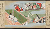 Illustrated Handscrolls of The Tale of Genji, Ryūjo (Tatsujo) (Japanese, active late 16th century), Five handscrolls; ink and color on paper (illustrations); ink on paper (texts), Japan