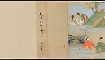 Illustrated Handscrolls of The Tale of Genji, Ryūjo (Tatsujo) (Japanese, active late 16th century), Five handscrolls; ink and color on paper (illustrations); ink on paper (texts), Japan
