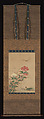 Birds and Flowers, Traditionally attributed to Kano Motonobu (Japanese, 1477–1559), Set of three hanging scrolls; ink and color on paper, Japan