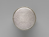 Silver Freshwater Jar with Dolphin (Nanryō irukamon mizusashi), Miyata Ryohei 宮田亮平 (Japanese, born 1945), Hammered silver with gold foil, Japan