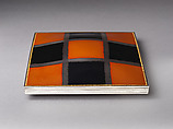 Checked Box in Red and Black, Tanaka Terukazu 田中照一 (Japanese, born 1945), Silver, copper and gold alloy (shakudō), and copper, Japan