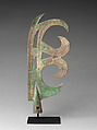 Ceremonial halberd blade or finial, Bronze, China