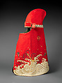 Daimyo Firefighter’s Ensemble (Kaji shōzoku) for Samurai Woman, Wool (rasha) with satin-weave silk appliqué and silk- and gold-thread embroidery, Japan