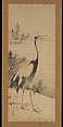 Cranes, Soga Shōhaku (Japanese, 1730–1781), Pair of hanging scrolls; ink on paper, Japan