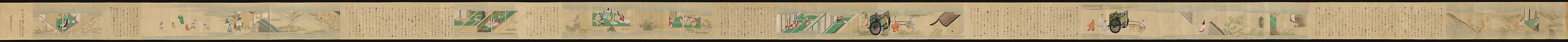 Tale of the Fox (Kitsune no sōshi), Unidentified painter and calligrapher, Handscroll: ink and color on paper, Japan