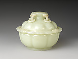 Covered bowl with ring handles, Jade (nephrite), China