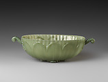 Bowl with floral design, Jade (nephrite), Turkey