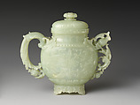 Ewer with floral design, Jade (nephrite), China
