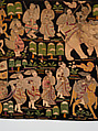 Scenes from the Thiri Rama, the Burmese adaptation of the Ramayana, U Paw Hnyun (Burmese, second half 19th century), Pictorial textile hanging (kalaga); appliqué and embroidery on velvet with applied sequins, glass seed pearls, gold-gilt and silver-gilt metal thread, Myanmar (Burma), Yangon or Mandalay