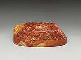 Paper weight with chi dragons, Soapstone, China