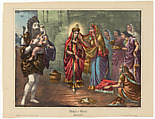 Bijaya, Lithograph, printed in black and hand-coloring with watercolor and selectively applied glaze, West Bengal, Calcutta