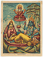 Shri Sheshanarayana, Color lithograph, West Bengal, Calcutta
