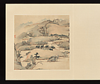 Paintings after old masters, Wu Long (Chinese, active late 17th–early 18th century), Album of fourteen leaves; ink and color on paper, China