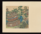 Paintings after old masters, Wu Long (Chinese, active late 17th–early 18th century), Album of fourteen leaves; ink and color on paper, China