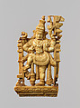Openwork Panel Depicting a Door Guardian (Dvarapala), Ivory, India (Karnataka, Mysore or Tamil Nadu)