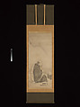 Monk Zhaozhou and Dog, with Geese and Mynah, Unkoku Tōeki (Japanese, 1591–1644), Set of three hanging scrolls; ink on paper, Japan
