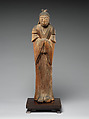 Female Shinto Deity, Japanese bigleaf magnolia with traces of color, Japan