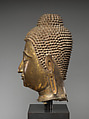 Head of Buddha Shakyamuni, Bronze with traces of gilt, Thailand