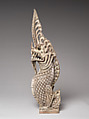 Architectural antefix in form of a makara finial, Stoneware with iron-brown underglaze décor, North-central Thailand, Sukhothai kilns