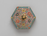 Tiered box, Cloisonné enamel, China