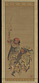 Guan Yu, Chinese God of War, Katsushika Hokusai (Japanese, Tokyo (Edo) 1760–1849 Tokyo (Edo)), Hanging scroll; ink and color on silk, Japan