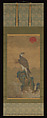 Hawk at Sunrise, Attributed to Jeong Hong-Rae 정홍래 鄭弘來 (Korean, born 1720), Hanging scroll; ink and color on silk, Korea