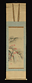 Waterfall and Maple Tree, Attributed to Kano Seisen’in (1775–1828), Hanging scroll; ink and color on silk, Japan