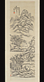 Landscape, Zhang Shanghe (Chinese, 1839–1916), Hanging scroll; ink on paper, China