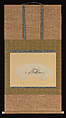 Drunken Asaina, Katsushika Hokusai (Japanese, Tokyo (Edo) 1760–1849 Tokyo (Edo)), Fan mounted as hanging scroll; ink and color on paper, Japan