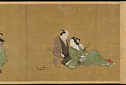 Handscroll of Ten Homoerotic (Nanshoku) Scenes, Miyagawa Chōshun 宮川長春 (Japanese, 1683–1753), Handscroll; ink and colors on silk, Japan