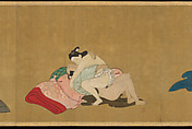 Handscroll of Ten Homoerotic (Nanshoku) Scenes, Miyagawa Chōshun 宮川長春 (Japanese, 1683–1753), Handscroll; ink and colors on silk, Japan