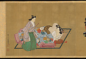 Handscroll of Ten Homoerotic (Nanshoku) Scenes, Miyagawa Chōshun 宮川長春 (Japanese, 1683–1753), Handscroll; ink and colors on silk, Japan