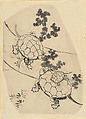 Turtles, Katsushika Hokusai Japanese, Ink on paper, Japan