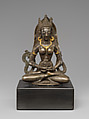 The Esoteric Buddhist Goddess Karmavajri, Silver inlaid with copper and gold, Kashmir style in Western Tibet