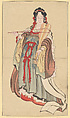Benten (Goddess of Love), Katsushika Hokusai Japanese, Ink and color on paper, Japan