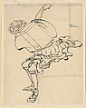 Fan Peddler, Katsushika Hokusai  Japanese, Ink on paper, Japan