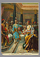 Krishna as envoy (Krishna Shistai), Raja Ravi Varma Indian, Chromolithograph on paper, India, Karla-Lonavla, Maharashtra