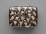 Box with Grapevines, a Squirrel, and a Garden Scene, Lacquered wood with mother-of-pearl inlay, Japan, Ryūkyū Islands