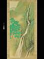 Four Perfect Views of Waterfalls, Tanaka Raishō (Japanese, 1866–1940), Set of four hanging scrolls; ink and color on silk, Japan