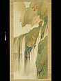 Four Perfect Views of Waterfalls, Tanaka Raishō (Japanese, 1866–1940), Set of four hanging scrolls; ink and color on silk, Japan