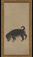 Puppy, Studio of Tawaraya Sōtatsu 俵屋宗達工房  , early 17th century, Hanging scroll; ink on paper, Japan