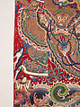 Wall hanging with scene from an opera, Silk and metallic thread embroidery on plain-weave wool with animal fibers, China
