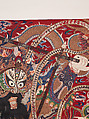Wall hanging with scene from an opera, Silk and metallic thread embroidery on plain-weave wool with animal fibers, China